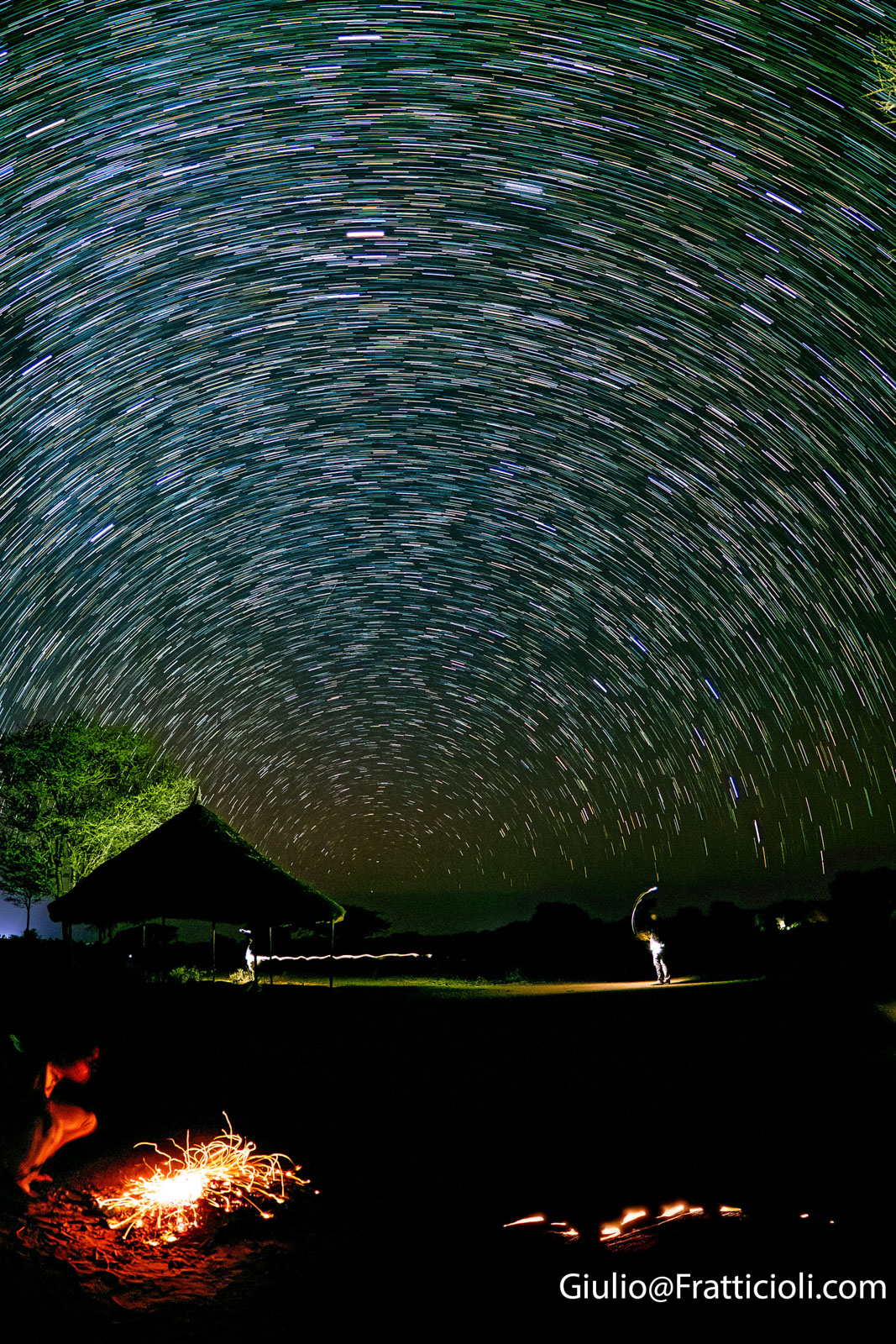 Cielo stellato vicino all’Equatore (verticale)